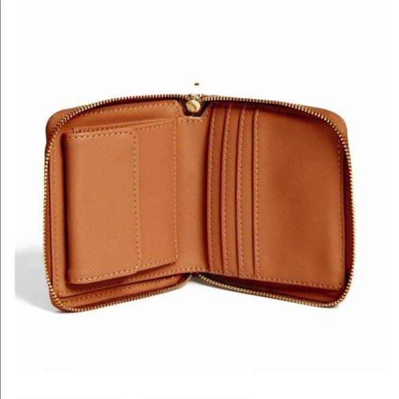 GUESS Marciano Abby Cognac Small Zip-Around Wallet - Picture 2 of 2